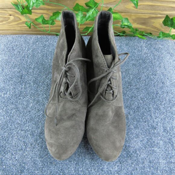 Clarks  Women Ankle Boots Brown Leather Lace Up Size 10 Medium - Picture 3 of 9